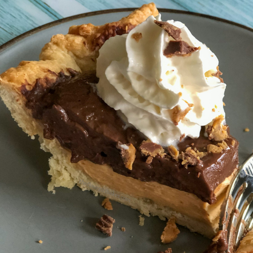 Peanut Butter Chocolate Pudding Pie The Flour Girl Bakes )